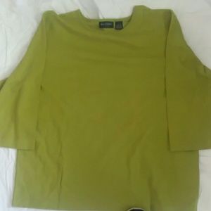 Bay Studio Olive green top 3/4 Sleeve